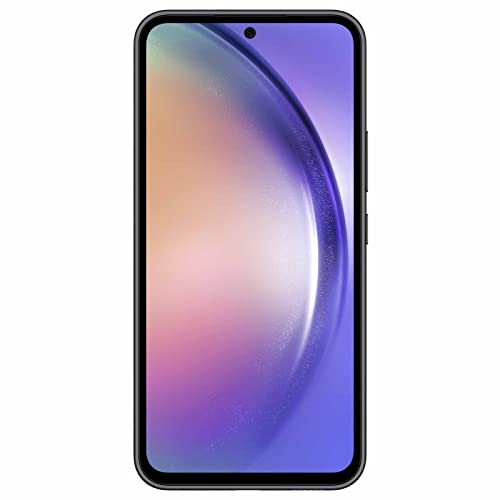 SAMSUNG Galaxy A54 5G Serie A, Smartphone Android desbloqueado de fábrica, 128 GB con pantalla fluida de 6,4", cámara de alta resolución, batería de larga duración, diseño refinado, versión EE. UU., 2023, impresionante negro