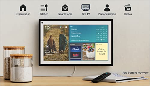 Espectáculo de eco 15 | Pantalla inteligente Full HD de 15,6" con Alexa y Fire TV integrados | Control remoto incluido