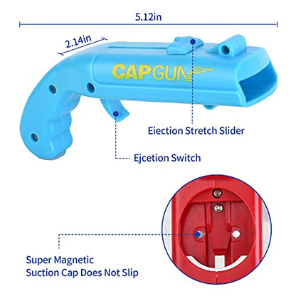 Abrebotellas con pistola de tapa, divertido abridor de botellas con lanzador para juegos creativos, fiestas familiares, bares, barbacoas al aire libre, plástico (negro y rojo)