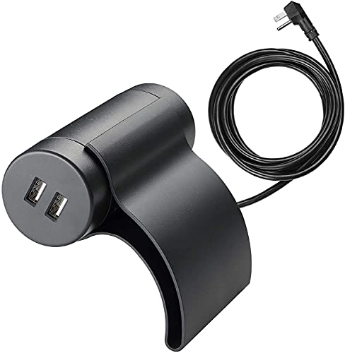 PRODUCTO 94 Link2Home Enchufe para sofá, cable de extensión de 10 pies, 1 tomacorriente, 2 puertos, USB 3.1A, con enchufe de perfil bajo, gris oscuro