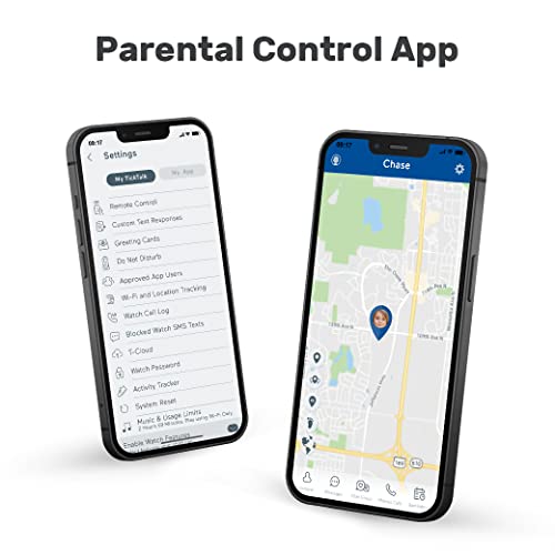 PRODUCTO 8 TickTalk 4 Teléfono con reloj inteligente para niños 4G LTE desbloqueado con rastreador GPS, combina video, llamadas de voz y Wi-Fi, mensajería, cámaras 2X y transmisión de música gratuita