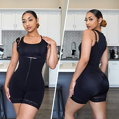 YIANNA Fajas Colombianas Fajas para Mujer Postparto Control De Barriga Body Shaper Butt Lifter Body,YA7212-Negro-L