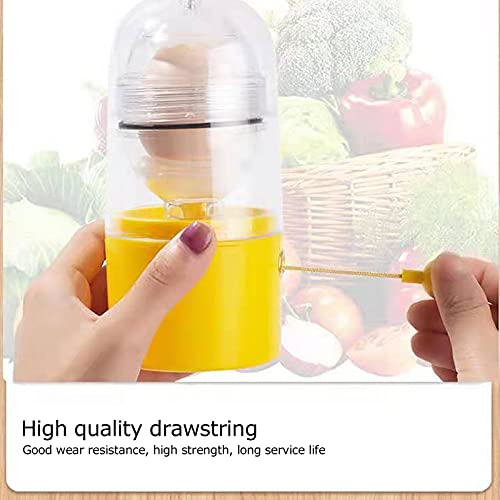 Batidora manual de yema de huevo, extractor manual de homogeneizador de huevos, máquina multifuncional para hacer huevos dorados para huevos pequeños y grandes, batidora de huevos con cuerda para tirar sin romper los huevos