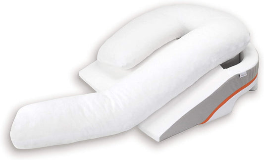 PRODUCTO 235 MedCline Sistema de almohada corporal y cuña para cama para aliviar el reflujo ácido y la ERGE, grado médico y resultados clínicamente probados, funda extraíble, tamaño grande (para 6'0" o más alto)