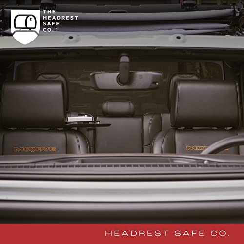 THE HEADREST SAFE Caja fuerte para reposacabezas de polipiel Vulcan - Asiento del pasajero, negro