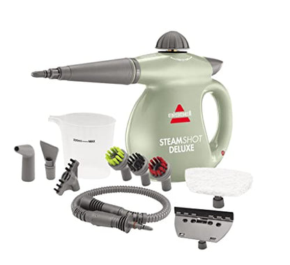 BISSELL SteamShot Deluxe Limpiador a vapor para superficies duras con desinfección natural, herramientas multisuperficie incluidas para eliminar suciedad, grasa y más, 39N7A