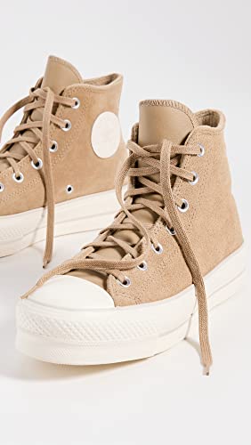 Converse Chuck Taylor All Star Lift Cozy Utility Zapatillas para mujer, Nomad Khaki/Desert Sand/Egret, Bronceado, 8 Medium US