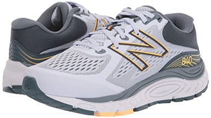 New Balance W840 Versión 5 Zapatilla para correr para mujer, Talla: 9.5 Ancho: B Color: Gris silencioso/Mango claro