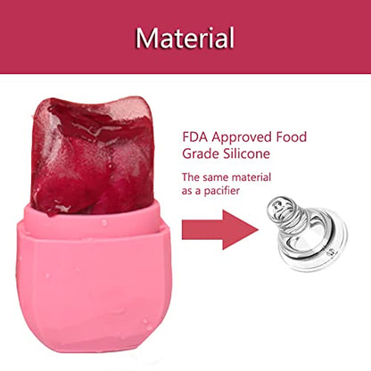 Ice Roller for Face and Eye ,Upgrated Diamond Ice Face Roller,Facial Beauty Ice Roller Skin Care Tools, Ice Facial Cube, Gua Sha Face Massage, Silicone Ice Mold for Face Beauty (Red)