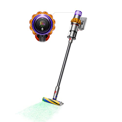 PRODUCTO 339 Dyson V15 Detect Aspiradora inalámbrica, multicolor, 10,5 pulgadas de largo x 9,8 pulgadas de ancho x 49,6 pulgadas de alto