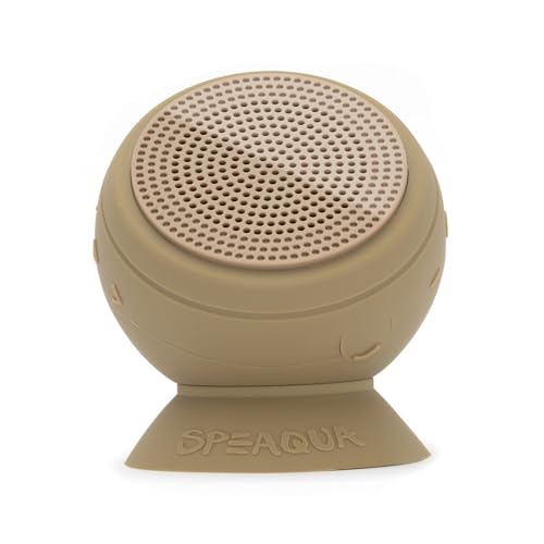 PRODUCTO 496 Speaqua – Altavoz resistente al agua, emparejamiento inalámbrico de dos altavoces, sistema de montaje 4 en 1 – Altavoz Bluetooth portátil con almacenamiento integrado (2000 canciones) – Barnacle Pro 2.0 (Dune)