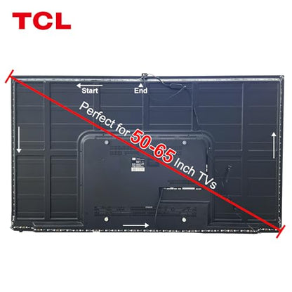 PRODUCTO 103 Retroiluminación LED para TV que se sincroniza con televisores de 50 a 65 pulgadas, tira de luz LED RGB1C de 16.4 pies detrás del televisor, retroiluminación de TV con cámara, funciona con control de aplicaciones, con sincronización de música