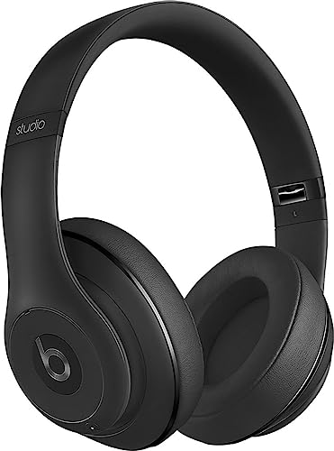 Beats by Dr. Dre Studio 2.0 Auriculares inalámbricos supraaurales - Cancelación de ruido adaptativa y micrófono incorporado, cargador de coche (renovado)