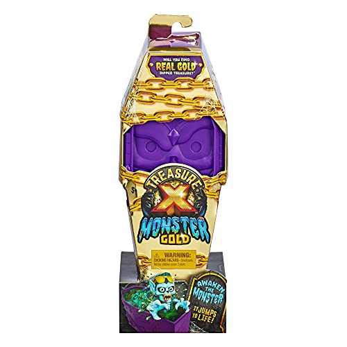 PRODUCTO 18 Treasure X Monster Gold - Monster Coffin - 13 niveles de aventura - ¿Encontrarás un tesoro bañado en oro real?