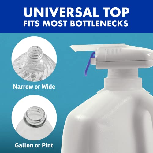 Dispensador Automático de Bebidas - Dispensador de Bebidas Manos Libres para Nevera - Perfecto para Leche, Jugo - Regalos para Mujeres y Hombres - 1 Paquete, Blanco