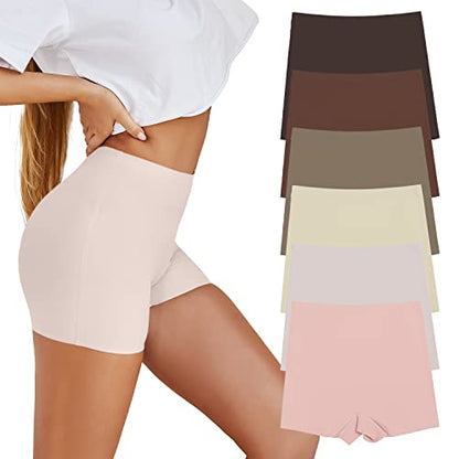 PRODUCTO 454 SHARICCA BoyShorts Bragas para Mujer, Pantalones Cortos Suaves y sin Costuras para niño, Ropa Interior, Calzoncillos Boxer Cortos, antirozaduras, 6P09,S