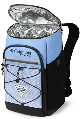 Columbia PFG Roll Caster - Enfriador de mochila aislado para 30 latas, tapa blanca