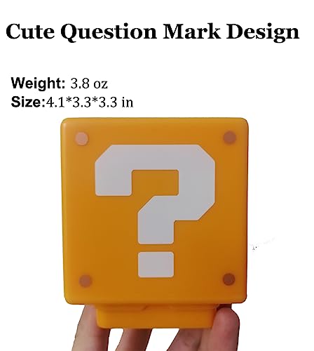 PRODUCTO 413 CARDdream Lámpara de luz nocturna portátil con forma de cubo USB con efecto de sonido para Super Mario Mini Question Block Coin Box Bros Boy Kids Gift (marca de impresión)