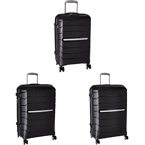 Samsonite Freeform Hardside Three-Piece Spinner Set (21"/24"/28"), Black