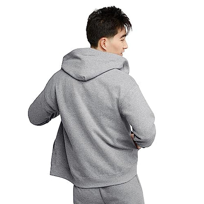 Hanes Sudadera con capucha Eco-Smart con cremallera completa para hombre, acero ligero, talla mediana