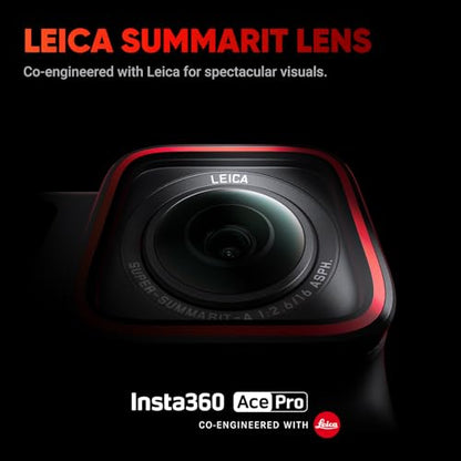 PRODUCTO 27 Insta360 Ace Pro: cámara de acción resistente al agua diseñada conjuntamente con Leica, sensor insignia de 1/1,3" y reducción de ruido por IA para una calidad de imagen inmejorable, 4K a 120 fps, pantalla abatible de 2,4" y funciones de IA.