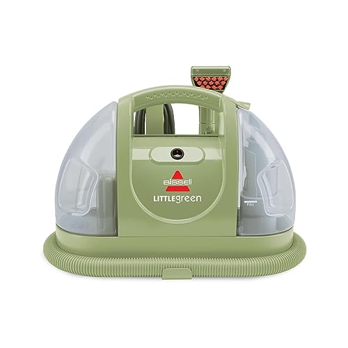 BISSELL Little Green Limpiador portátil multiusos para alfombras y tapicería, detallador de automóviles y automóviles, verde, 1400B