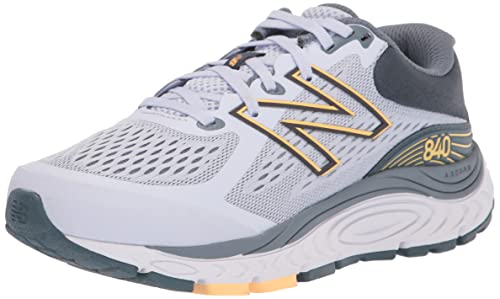 New Balance W840 Versión 5 Zapatilla para correr para mujer, Talla: 9.5 Ancho: B Color: Gris silencioso/Mango claro