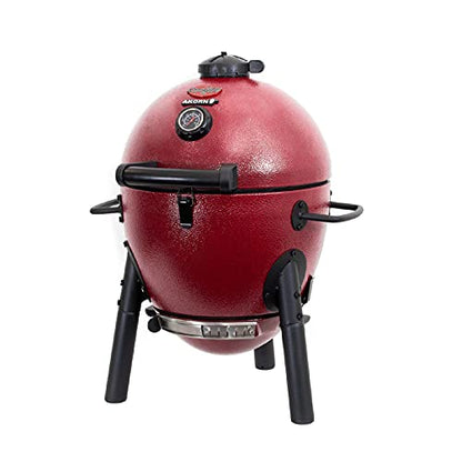 Char-Griller E06614 AKORN Jr. Parrilla de carbón Kamado portátil, color rojo