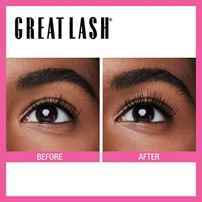 Maybelline New York Great Lash Lots Of Lashes Washable Mascara, Blackest Black, 0.86 fl oz, 2 Count