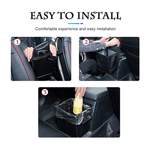 Fekey&JF Bote de Basura Plegable para Auto, Bolsa de Almacenamiento de Bote de Basura Impermeable a Prueba de Fugas para Auto con Gran Capacidad, Accesorios Interiores de Auto (Grande)