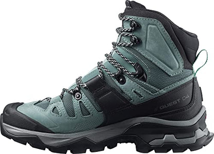 Salomon Quest 4 Gore-TEX Botas de montaña para mujer, pizarra/trooper/opal azul, 8.5