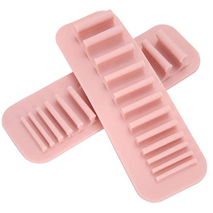 PRODUCTO 10 Estante de secado de brochas de maquillaje, soporte de almacenamiento de brochas de maquillaje, estante de secado de brochas cosméticas, organizador de almacenamiento de cepillos de dientes montado en la pared, 2 uds.