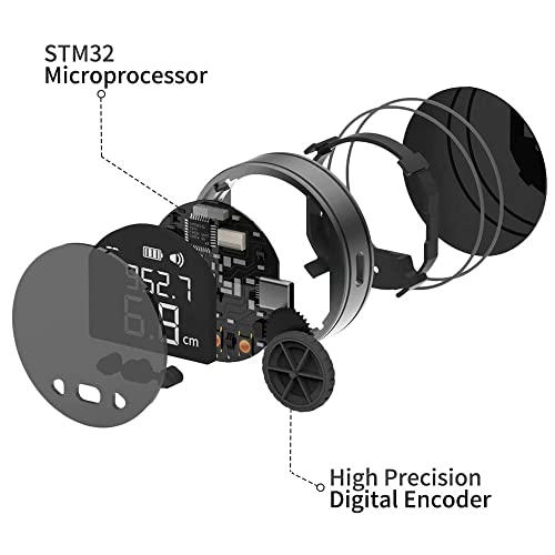 PRODUCTO 322 LIMORUNS Cinta métrica digital T1 Tomahawk Cinta métrica digital recargable pequeña herramienta de medición inteligente de larga distancia para diámetro plano curvo forma extraña regalo del padre de alta precisión