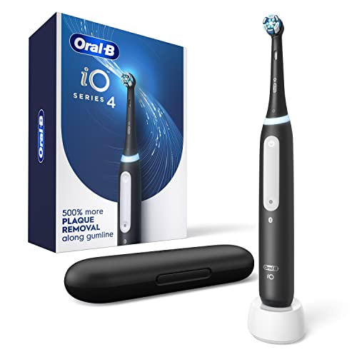 Oral-B iO Series 4 Cepillo de dientes eléctrico con (1) cabezal, recargable, negro