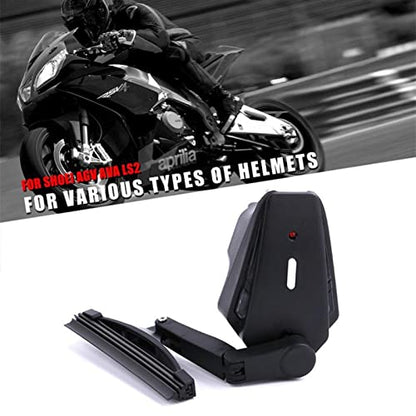 NUOPAIPLUS Limpiaparabrisas para casco de motocicleta, limpiaparabrisas para casco de motocicleta, IP5, impermeable, USB, limpiaparabrisas de seguridad, accesorios generales para motocicletas