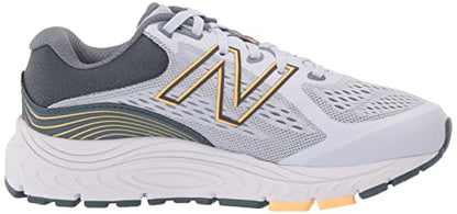 New Balance W840 Versión 5 Zapatilla para correr para mujer, Talla: 9.5 Ancho: B Color: Gris silencioso/Mango claro