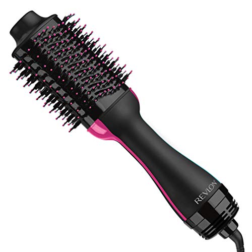 REVLON One-Step Volumizer Enhanced 1.0 Secador de pelo y cepillo de aire caliente | Ahora con motor mejorado | Exclusivo de Amazon (negro)