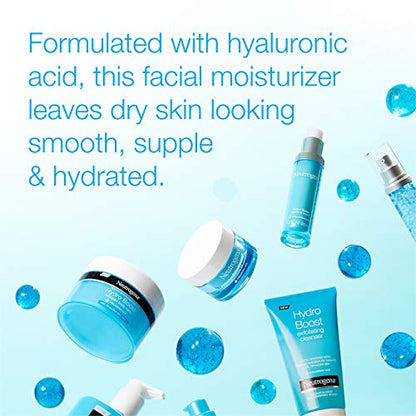 Neutrogena Hydro Boost Water Gel humectante facial sin fragancia, 1.7 fl. oz, gel limpiador facial hidratante Hydro Boost con ácido hialurónico, 2 oz, tamaño de viaje