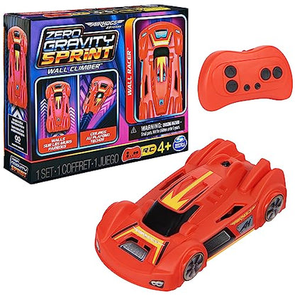 PRODUCTO 343 Air Hogs, escalador de pared para coche Zero Gravity Sprint RC, corredor de pared interior recargable USB-C rojo, más de 4 pulgadas, juguetes para niños de 4 años en adelante