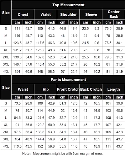 PRODUCTO 171 COOFANDY Conjuntos de hombres Trajes 2 piezas Camisas de boda en la playa Pantalones sueltos casuales