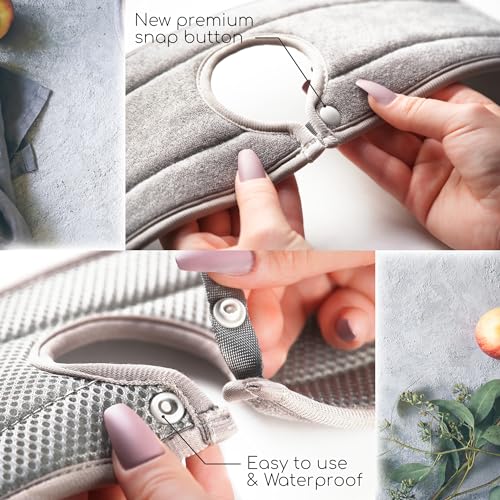 Ternal Tapete para fregadero para grifo de cocina, diseño original, tela de microfibra absorbente, protector contra salpicaduras y recogegotas lavable a máquina para alrededor del mango del grifo [gris, estándar, 1 paquete]