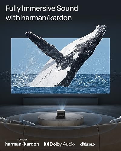 Proyector XGIMI HORIZON Ultra 4K - 100" + Dolby Vision, Doble Luz, ISA 3.0, 2300 Lúmenes ISO, Android TV 11, 2x12w Harman Kardon, Zoom Óptico - Proyector de Cine en Casa con WiFi y Bluetooth...