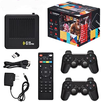 PRODUCTO 264 Consola G11 Pro Game Box, 4k, Wifi, 40000 juegos, sistema dual, 128gb, sistema actualizado, dos controladores inalámbricos ps1/n64