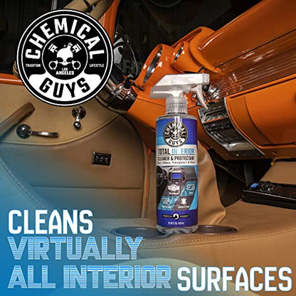 Chemical Guys SPI22016 Limpiador y protector total de interiores, seguro para automóviles, camiones, SUV, jeeps, motocicletas, vehículos recreativos y más, 16 onzas líquidas