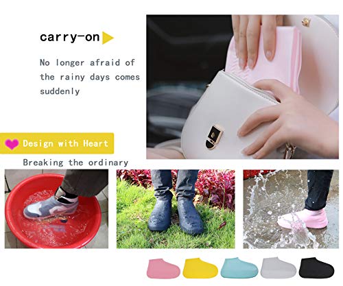 Durui Funda impermeable de silicona para zapatos, protectores de zapatos de silicona antideslizantes reutilizables para niños, mujeres y hombres.