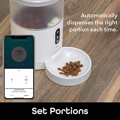 PRODUCTO 283 Geeni Comedero Inteligente, Comedero Automático para Perros y Gatos de 4 Litros, Control Wi-Fi Compatible con Alexa y Google Home