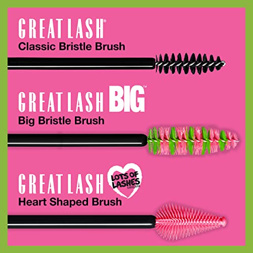 Maybelline New York Great Lash Lots Of Lashes Washable Mascara, Blackest Black, 0.86 fl oz, 2 Count