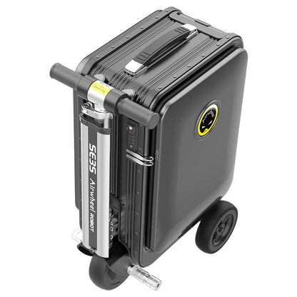 Airwheel SE3S Smart Rideable Suitcase Scooter eléctrico de equipaje para viajes (negro)