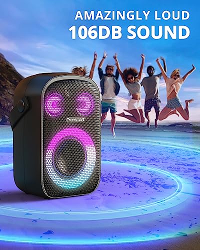 Altavoz Bluetooth portátil para fiestas Tronsmart Halo 100, subwoofer con calidad de sonido HIFI para animar tu fiesta. Emparejamiento estéreo inalámbrico mediante aplicación, tiempo de reproducción de 18 horas, resistencia al agua IPX6,