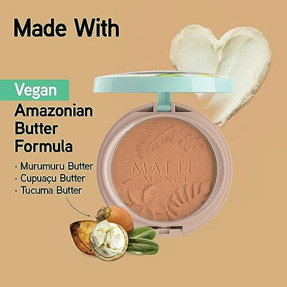 Physicians Formula Matte Monoi Butter Bronzer Matte Bronzer Powder Face Makeup, Dermatologist Tested, Light Bronzer